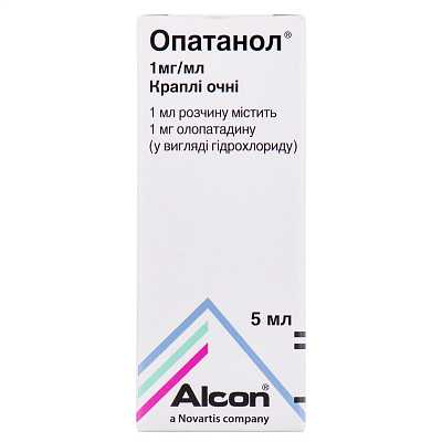 Купить Опатанол глазные капли во флаконе-капельнице Дроп-Тейнер, 1 мг/мл, 5 мл в Украине: цена, инструкция, применение, отзывы