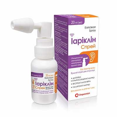 Купить Иариклин спрей ушной 20 мл в Украине: цена, инструкция, применение, отзывы